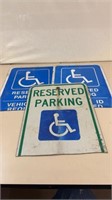 3 handicap signs