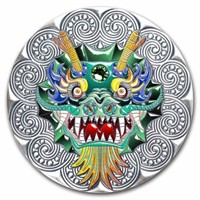 2024 Niue 2 Oz Silver Mandala Collection: Dragon