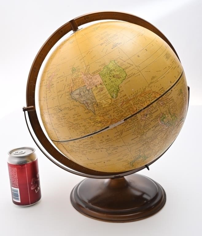 Globe terrestre universel, vintage