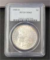 1900-O Morgan Dollar: PCGS MS63