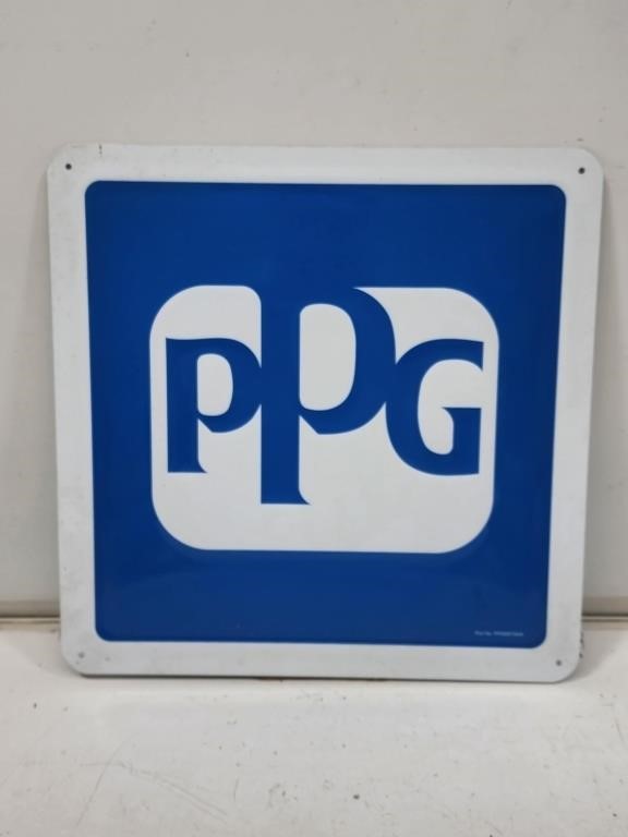 Small Metal PPG Easel Back Sign