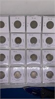 (20) V nickels, assorted years