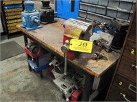 Wood Top Workbench w/ 6" Bench Vise