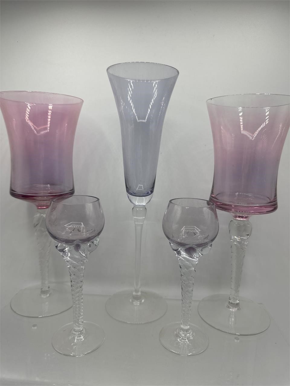 Lilac stemware