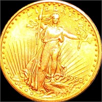 1908 $20 Gold Double Eagle UNCIRCULATED NM