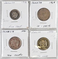 (4) JAMAICA COINS MIX