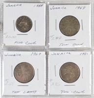 (4) JAMAICA COINS MIX