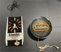 Advertising Schmidt’s Beer Wall Clock & Light Up