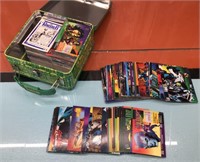Marvel trading cards w/ TMNT tin lunchbox