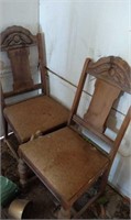 (4) Vintage Wood Chairs
