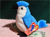 TY Beanie Blue Jay "Rocket"