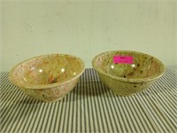 2 small Texas ware bowls