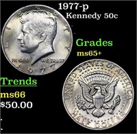 1977-p Kennedy Half Dollar 50c Grades GEM+ Unc