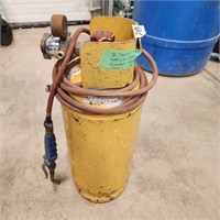 Plumbers Torch needs hose replaced, 1/4 full