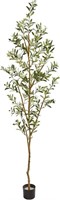 84" Olive Artificial Silk Trees Green