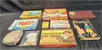 Group of vintage games in original boxes,