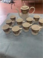 Noritake Royal Hunt Coffee and 12 Cups