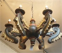 Spanish Colonial 6-light chandelier