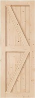 Easelife 28in X 84in Sliding Barn Wood Door,