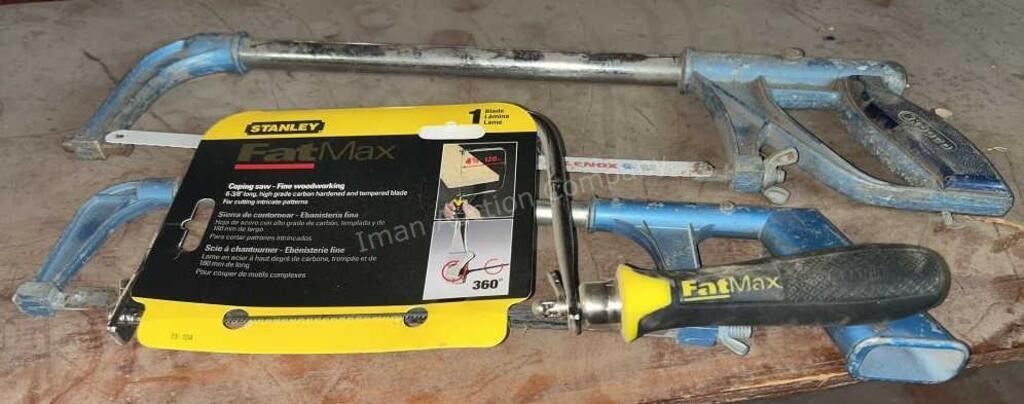Stanley Coping Saw, Hack Saws