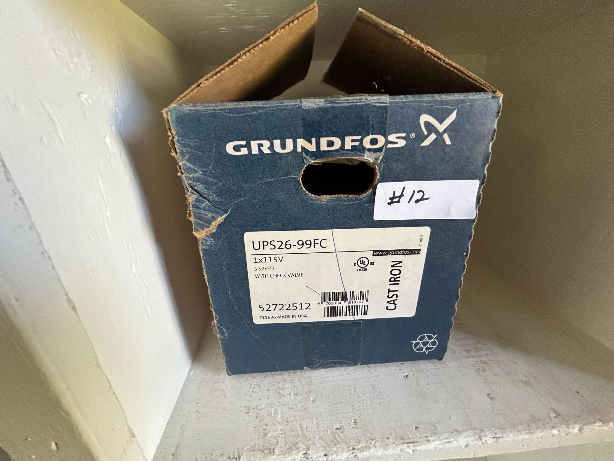 Grundfos 3 speed w/ check Valve