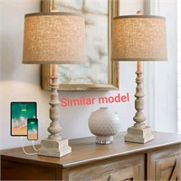 Oneach Farmhouse Table Lamps Set of 2 for Living R