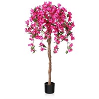 Laiwot 4FT Artificial Tree Tall Potted Fake Bougai