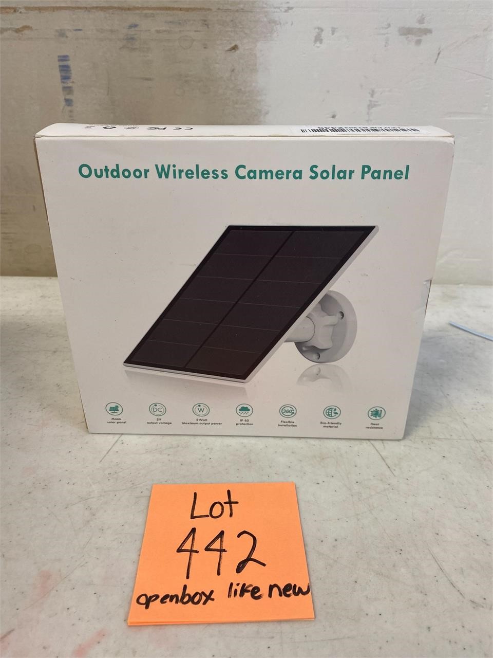 5W Solar Panel for Security Camera