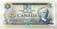 Billet de 5$ 1972 du CANADA