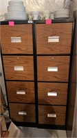 (2) 4 DRAWER FILE CABINETS