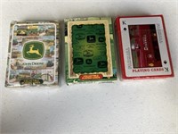 Farmall & 2 sets of John Deere Playing Cards