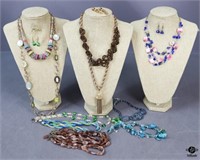 Necklaces, Earrings / 13 pc