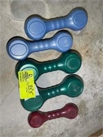 SET OF DUMBBELL STYLE WEIGHTS