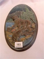 Bear Wildlife Placque; 9.5" x 15.5";