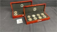 2 -Trump Legacy Display Cases & 10 Coins