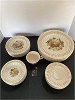 Vintage Metlox Vernonware  Fruit Basket Dishes