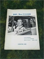 John MacTavish Memorial book First Edition,