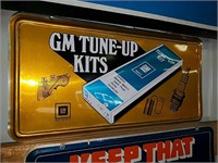 GM tune up kits sign
