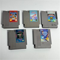 Nintendo NES Video Games 5 Game Lot