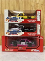 3-Piece's of Die Cast (2-Trucks, 1-Car)