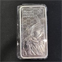 10 oz Silver Queen's Virtues Victory Bar