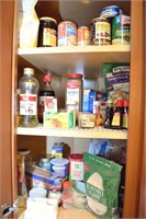 CONTENTS OF 2nd UPPER CABINET TO RIGHT OF REFRIGER