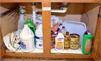 CONTENTS UNDER SINK IN LAUNDRY ROOM