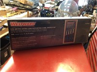 Westward 4pc Metric Extra Long ratcheting wrenches