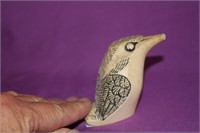 3" carved bird