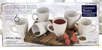 Gourmet Basics Stoneware Mugs Pack Of 6