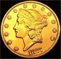 1877-CC $20 Gold Double Eagle