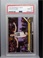 Caitlin Clark 2023 Bowman U Curry Record PSA 10