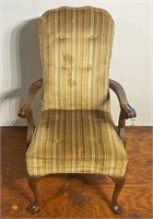 Vintage Upholstered Parlor Armchair