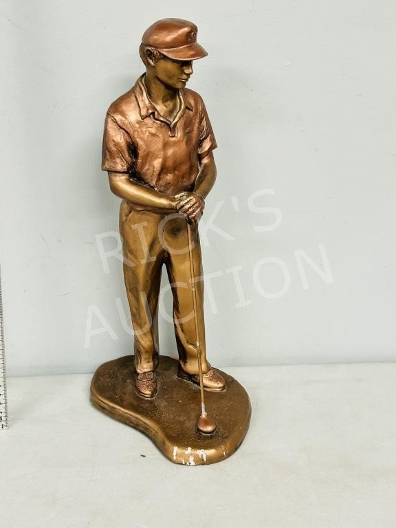 Austin golfter statue - 16" - chipped